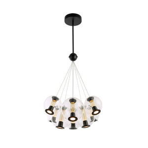 Arlo Chandelier - Black / 8-Light
