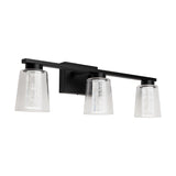 Dalton Bathroom Vanity Light - Black / 3-Light