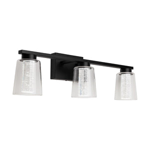 Dalton Bathroom Vanity Light - Black / 3-Light