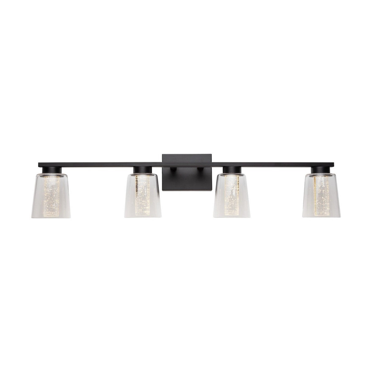 Dalton Bathroom Vanity Light - Black / 4-Light