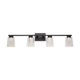 Dalton Bathroom Vanity Light - Black / 4-Light