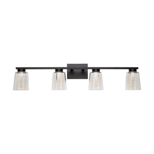 Dalton Bathroom Vanity Light - Black / 4-Light