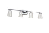 Dalton Bathroom Vanity Light - Chrome / 4-Light
