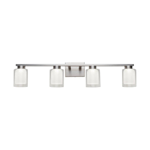 Saville Bathroom Vanity Light - Brushed Nickel / 4-Light