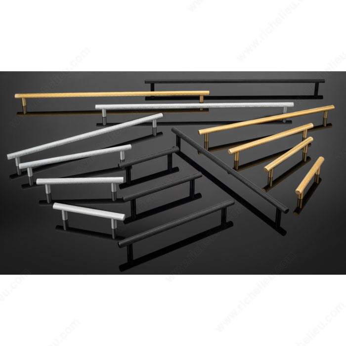 Richelieu BP306076900 Modern Metal Pull - 3060, Matte Black, 3 in, 4 9/16 in