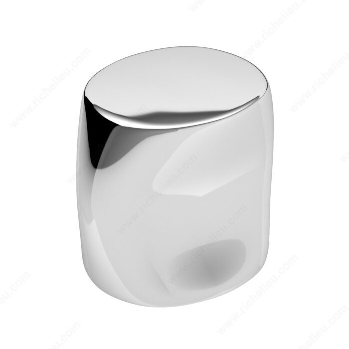 Richelieu BP8287130140 Modern Metal Knob - 82871, Chrome