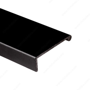 Richelieu DP41LBL Modern Pull Handle for 5/8 in - 3/4 in Panel - 31 and 41, Black, 6 ft, 3/64 in, 1 9/16 in