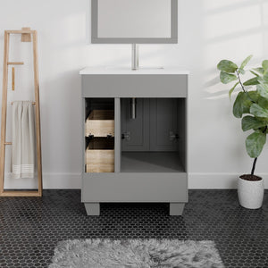 Eviva Acclaim C. 24 inch Grey Bathroom Vanity