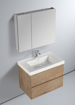 Blossom Assisi 30" Vanity - Eco-Friendly Modern Minimalist Design with Soft-Closing Drawers