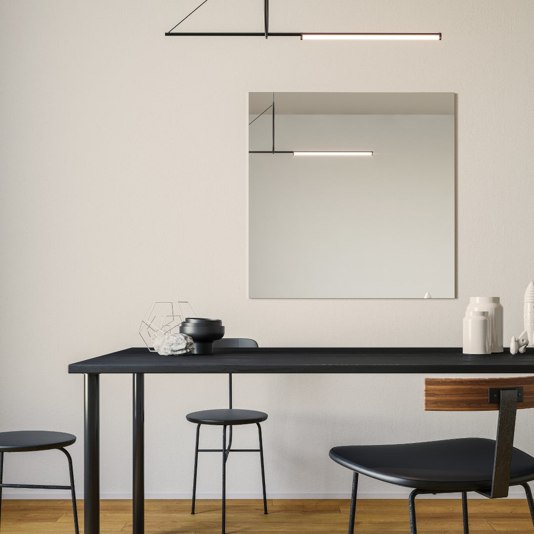 Eviva Sleek 30" x 30" Square Frameless Mirror
