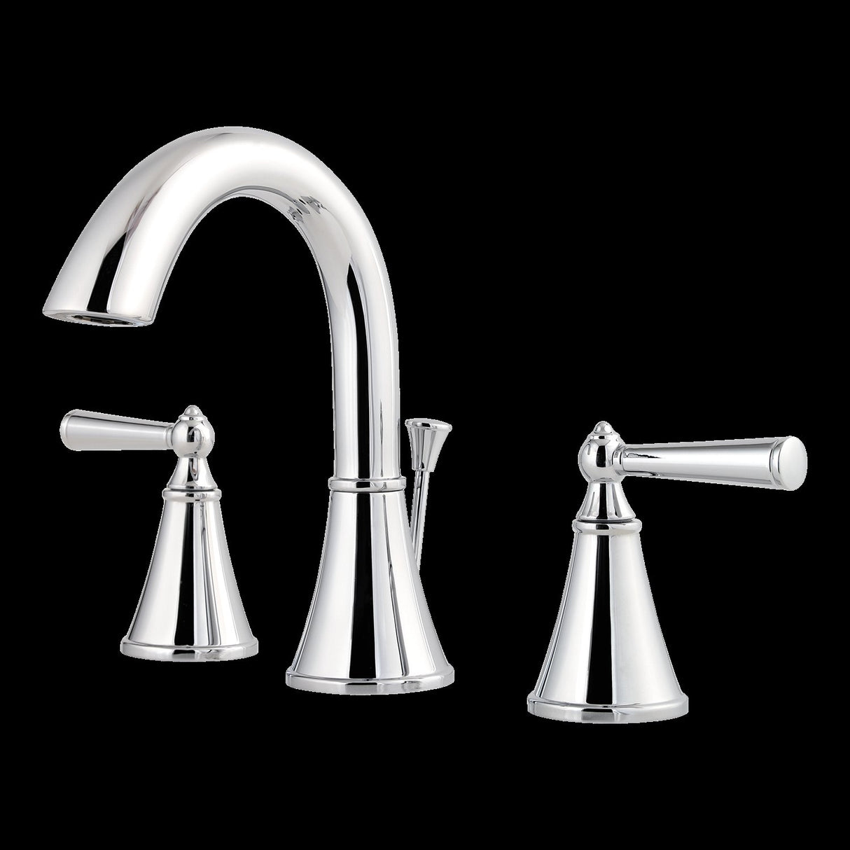 Saxton 2-Handle 8" Widespread Bathroom Faucet in Polished Chrome