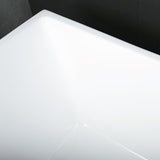 DAX Acrylic Square Freestanding Bathtub, White BT-8013A