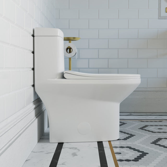 Pierre One-Piece Elongated Toilet Dual-Flush 1.1/1.6 gpf