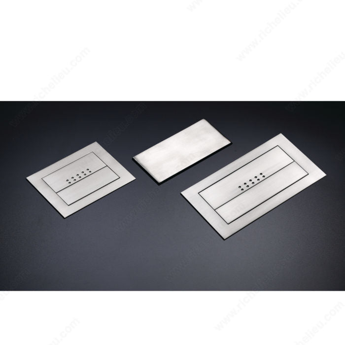 Richelieu 101191195 Modern Recessed Metal Pull - 1011