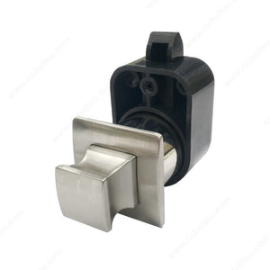 Richelieu 52003140 Square Push Knob with Latch, Chrome