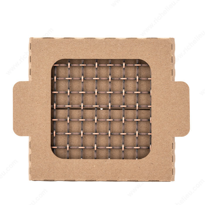 Richelieu 8121446BORBS Decorative Wire Mesh Sample - Model B, Brushed Oil-Rubbed Bronze, Steel