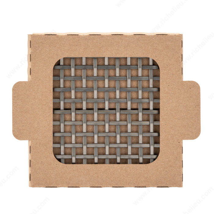 Richelieu 88286142S Decorative Wire Mesh Sample - Model C, Pewter