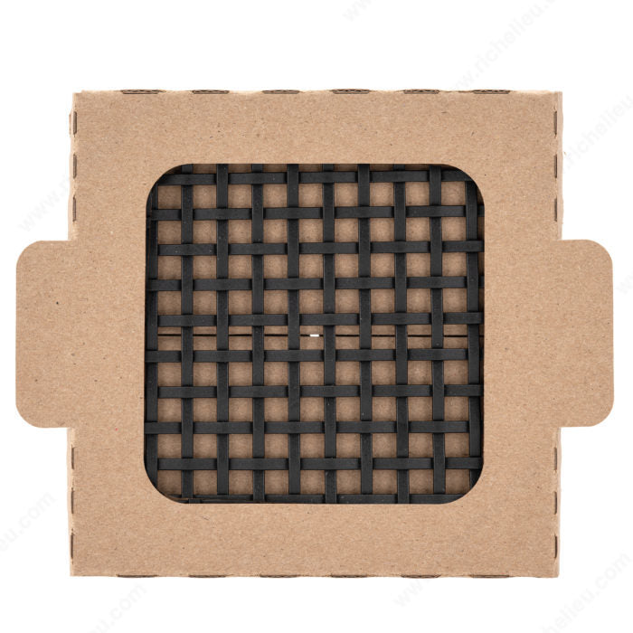 Richelieu WMB504072900S Decorative Wire Mesh Sample - Model C, Matte Black