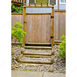 Richelieu 9410FBR Gate Kit with Latch and Rectangular Hinge
