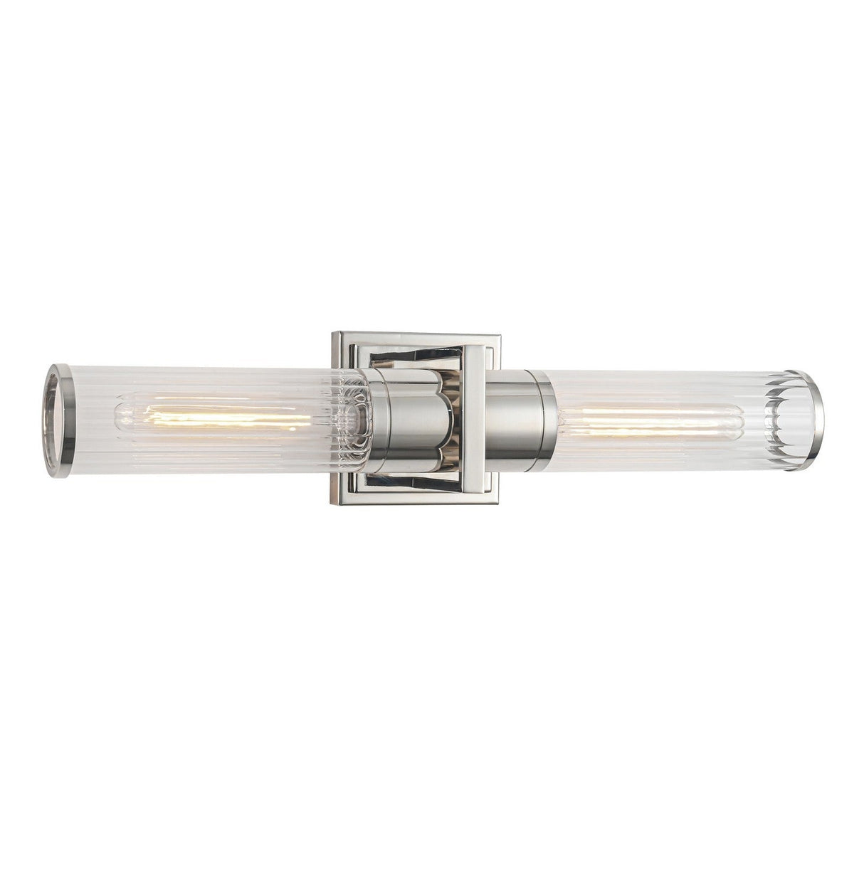 Positano Bathroom Vanity Light - Polished Nickel / 20.80 / Clear