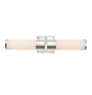 Positano Bathroom Vanity Light - Polished Nickel / 20.80 / White