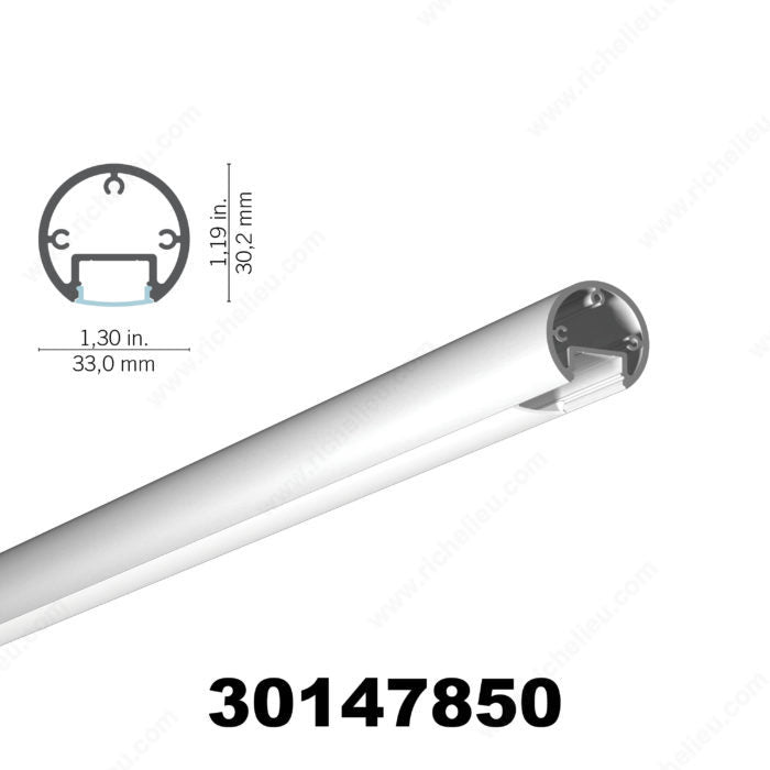 Richelieu 30147850 LED Closet Rod Profile