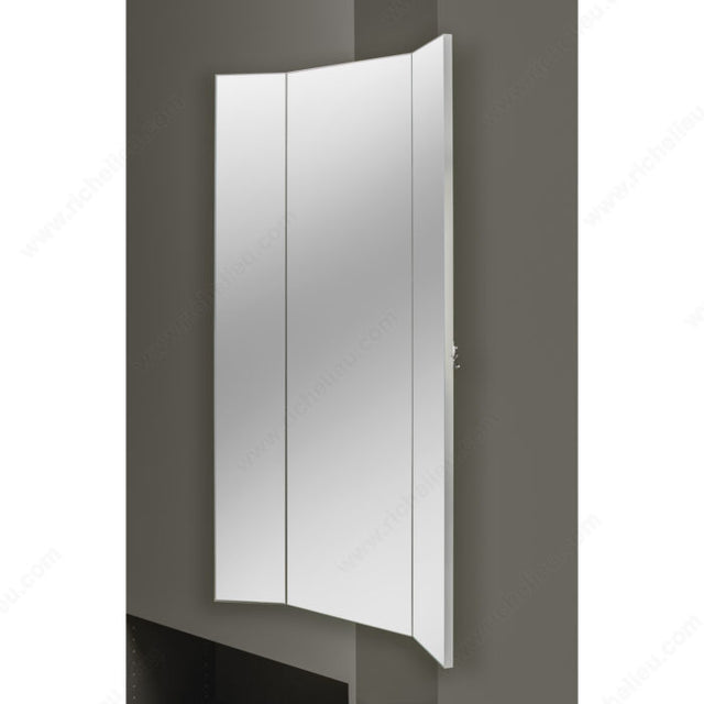 Richelieu CMTWSL1448SM1 Rev-A-Shelf Sidelines Three-Panel Wardrobe Mirror