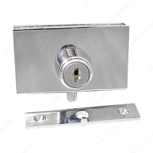 Richelieu BP64106140 Swinging Glass Door Plunger Lock for 8-10 mm Glass