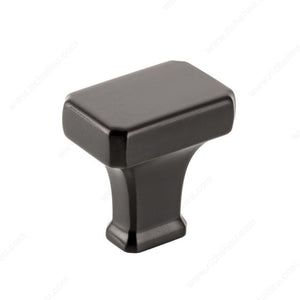 Richelieu BP865030900 Transitional Metal Knob - 8650, Matte Black