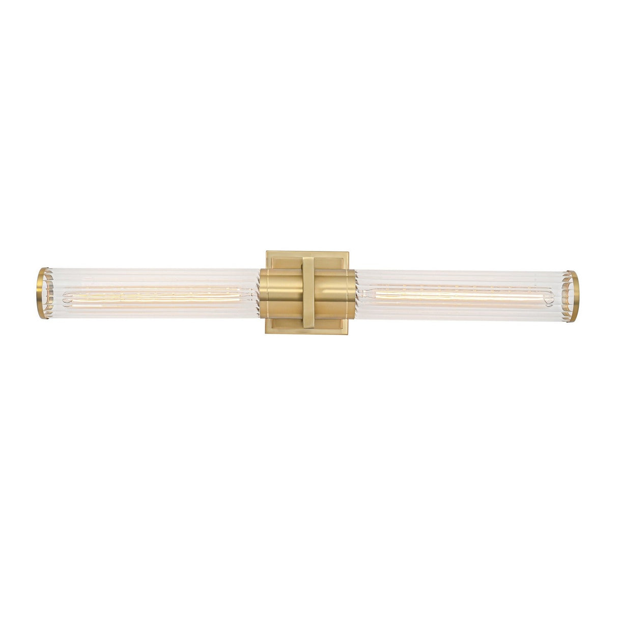 Positano Bathroom Vanity Light - Satin Brass / 29 / Clear