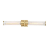 Positano Bathroom Vanity Light - Satin Brass / 29 / Clear