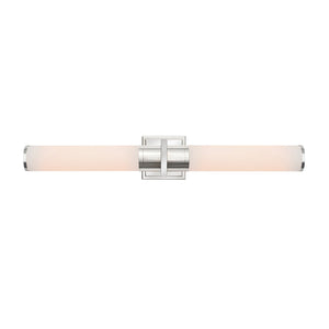 Positano Bathroom Vanity Light - Polished Nickel / 29 / White