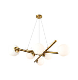 Modena Chandelier - Plated Brushed Brass / 28.00