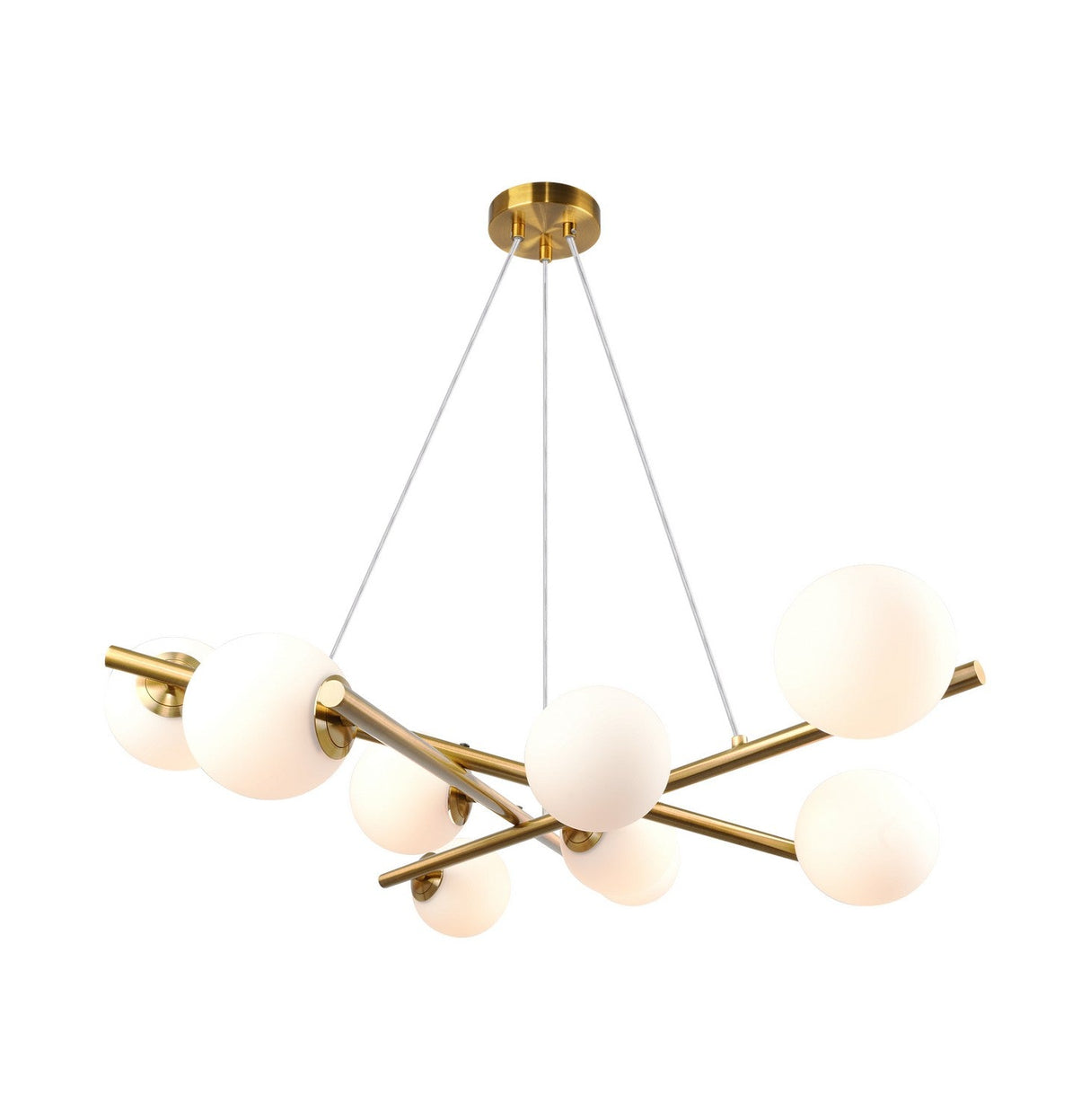Modena Chandelier - Plated Brushed Brass / 31.00