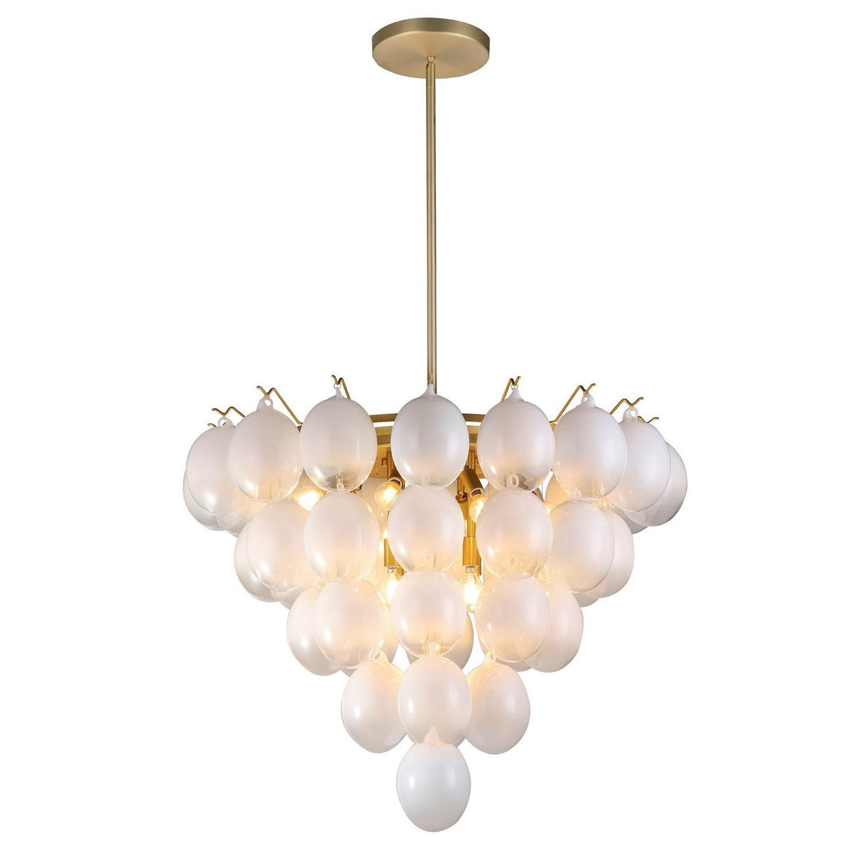 Globo Chandelier - Ombre White / 32.50