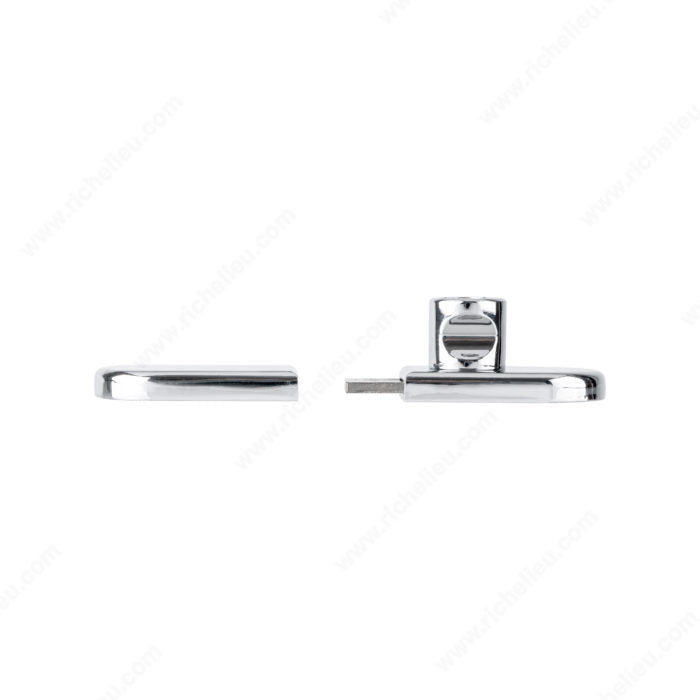 Richelieu UVC408D UV Door Lock and Keeper for Double Doors Rounded Shape