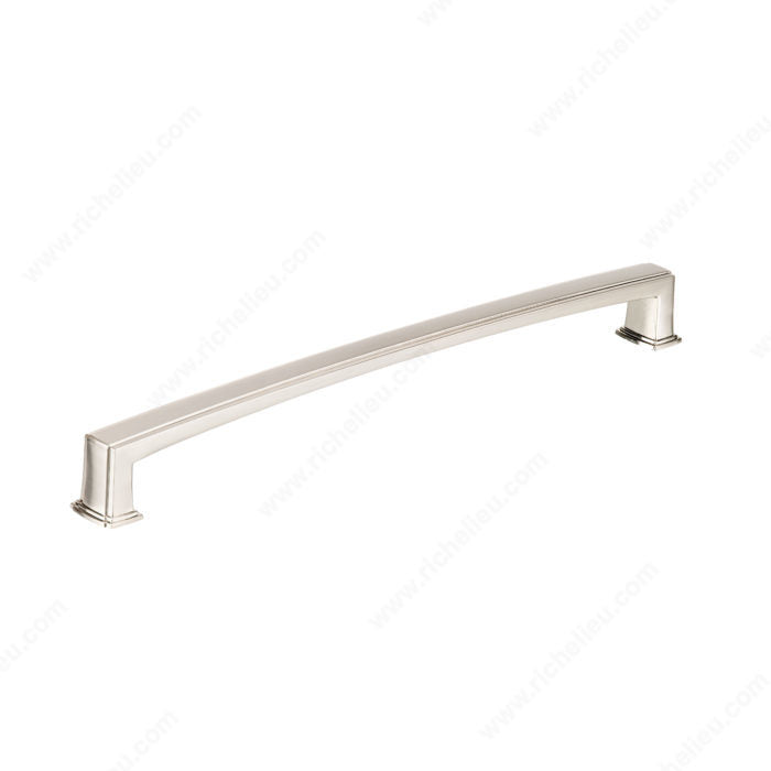 Richelieu BP867596195 Transitional Metal Pull - 8675, Brushed Nickel, 3 25/32 in, 4 13/32 in, 1 1/32 in, 8/32 in (Included)