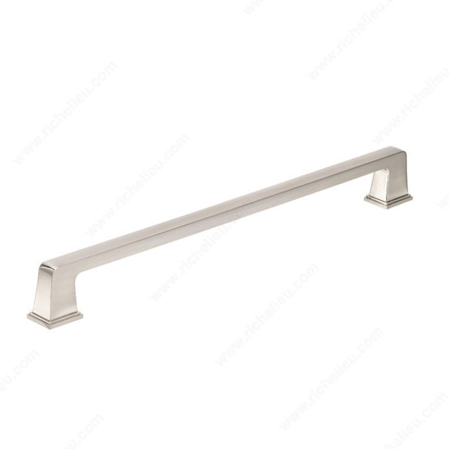 Richelieu BP8695128195 Transitional Metal Pull - 8695, Brushed Nickel, 5 1/32 in, 6 7/32 in, 21/32 in, 8/32 in (Included)
