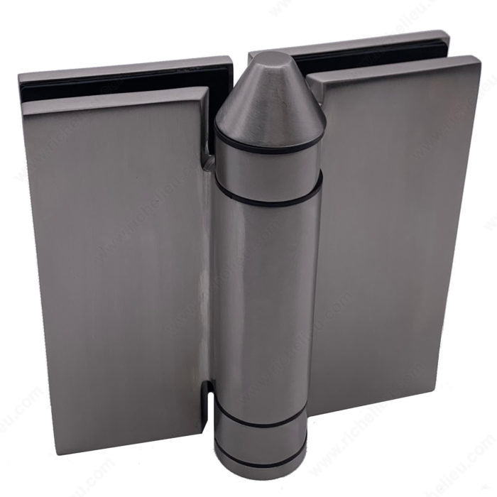 Richelieu PGHGG180170 Spring-loaded Adjustable 180° Glass-to-Glass Pool Hinge
