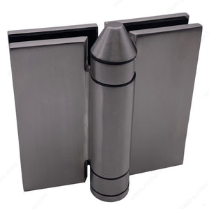 Richelieu PGHGG180170 Spring-loaded Adjustable 180° Glass-to-Glass Pool Hinge