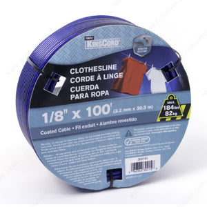 KingCord 302151BGV1 PVC Coated Clothesline Wire