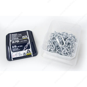 KingChain 507121 Zinc Passing Link Chain­ with 1/4 in (6.35 mm) Quick Link