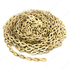 KingChain 502885 Brass Safety Chain, 15 ft, Clamshell