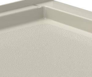 Swanstone SBF-3060LM/RM 30 x 60 Swanstone Alcove Shower Pan with Left Hand Drain in Bone SB03060LM.037