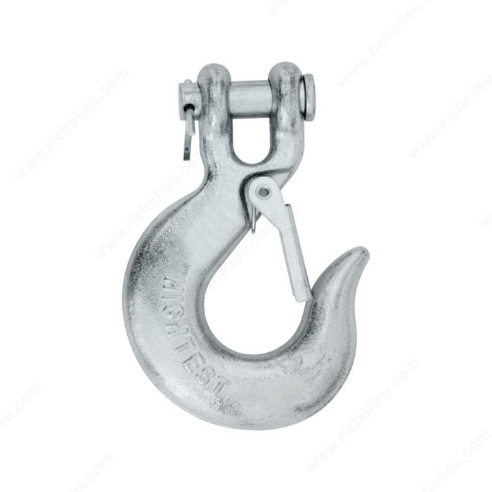 KingChain 224700 Grade 43 Clevis Slip Hook with Safety Latch, 1/4 in, 2.75 in, UPC Code / Bulk Pack, 3.95 in, 1 950 lb, 0.5 in