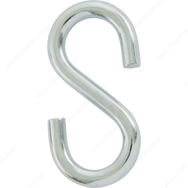 KingChain 454111 Zinc "S" Hook, 22 lb, 5 / Card, 1 1/4 in, 1/8 in