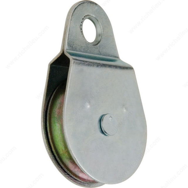 KingChain 530151 Fixed Eye Heavy-Duty Single Rope Pulley, 1 1/2 in, 330 lb, Card
