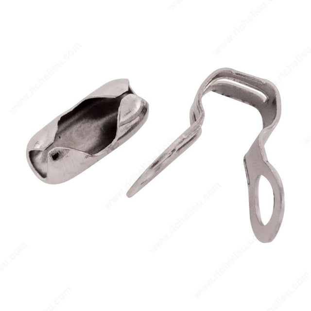 KingChain 535891 End Link and Coupling for Bead Chain, Chrome, #10