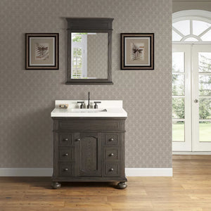 Fairmont Designs 1536-V36 Oakhurst 36" Vanity - Burnt Chocolate - Oakhurst 36 x 21-1/2 x 34-1/2 in. Floor Mount Vanity