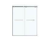 MAAX 136272-900-084-000 Duel 56-58 ½ x 70 ½-74 in. 8mm Bypass Shower Door for Alcove Installation with Clear glass in Chrome